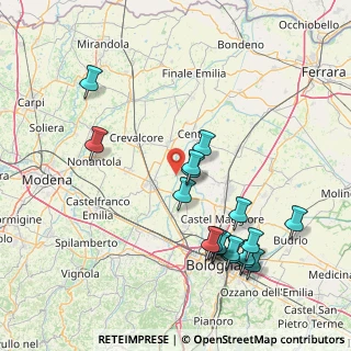 Mappa Via Samoggia, 40017 San Giovanni In Persiceto BO, Italia (17.42444)