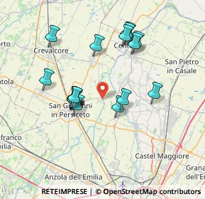 Mappa Via Samoggia, 40017 San Giovanni In Persiceto BO, Italia (6.67889)