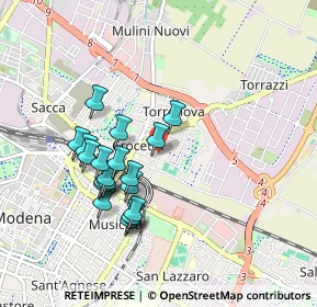 Mappa Via Mar Tirreno, 41122 Modena MO, Italia (0.84)