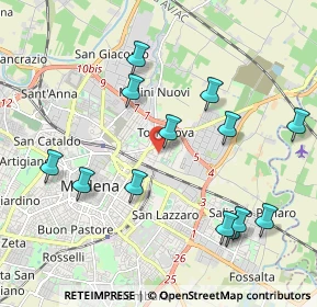 Mappa Via Mar Tirreno, 41122 Modena MO, Italia (2.19615)