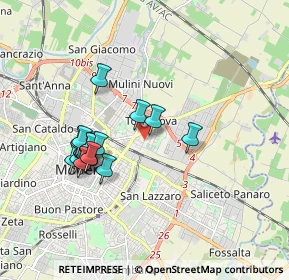 Mappa Via Mar Tirreno, 41122 Modena MO, Italia (1.65824)