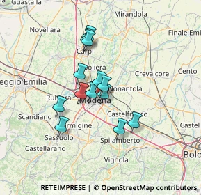 Mappa Via Mar Tirreno, 41122 Modena MO, Italia (10.32077)
