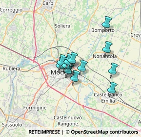 Mappa Via Mar Tirreno, 41122 Modena MO, Italia (4.51615)