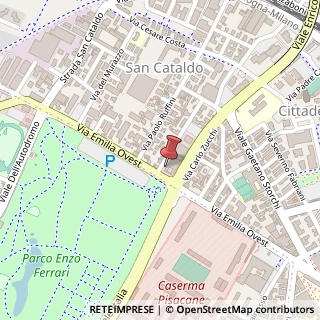 Mappa Via Carlo Zucchi, 21, 41123 Modena, Modena (Emilia Romagna)