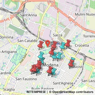 Mappa Viale Monte Kosica, 41121 Modena MO, Italia (1.0225)