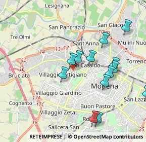 Mappa Via Alfonso Piazza, 41126 Modena MO, Italia (2.53294)