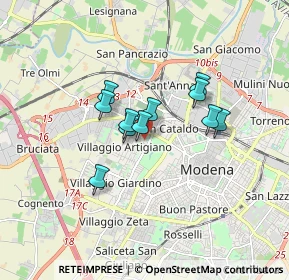 Mappa Via Alfonso Piazza, 41126 Modena MO, Italia (1.20273)