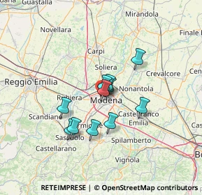 Mappa Via Alfonso Piazza, 41126 Modena MO, Italia (9.50455)