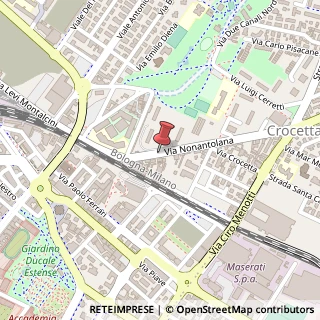 Mappa Via Nonantolana,  131, 41100 Modena, Modena (Emilia Romagna)