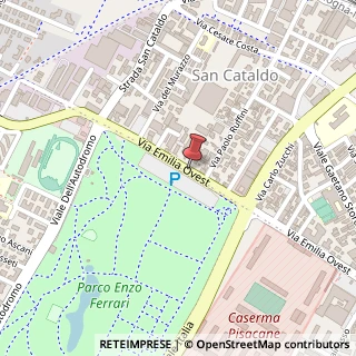 Mappa Via Emilia Ovest,  334, 41100 Modena, Modena (Emilia Romagna)