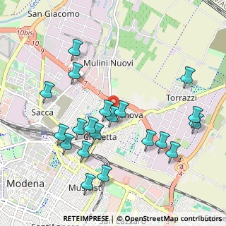 Mappa Via Fabio Filzi, 41122 Modena MO, Italia (1.0835)