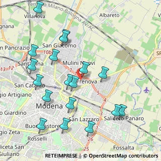Mappa Via Fabio Filzi, 41122 Modena MO, Italia (2.28833)