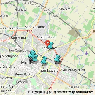 Mappa Via Fabio Filzi, 41122 Modena MO, Italia (1.861)