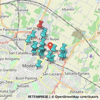 Mappa Via Fabio Filzi, 41122 Modena MO, Italia (1.301)