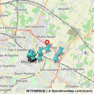 Mappa Via Fabio Filzi, 41122 Modena MO, Italia (1.8735)