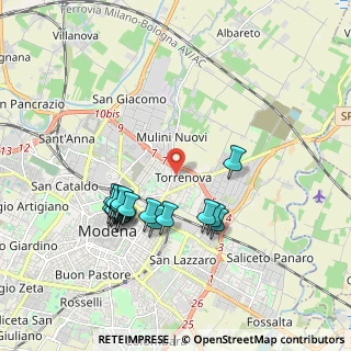 Mappa Via Fabio Filzi, 41122 Modena MO, Italia (1.8415)