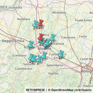 Mappa Via Fabio Filzi, 41122 Modena MO, Italia (10.57846)