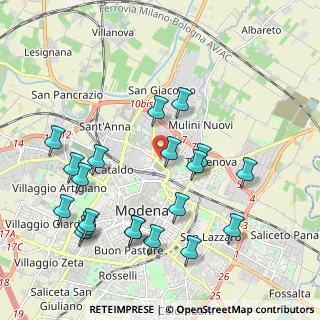 Mappa Strada Nazionale Canaletto, 41122 Modena MO, Italia (2.238)
