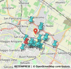 Mappa Largo Mario Alberto Pucci, 41122 Modena MO, Italia (1.48353)