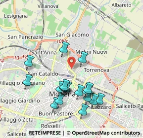 Mappa Largo Mario Alberto Pucci, 41122 Modena MO, Italia (1.93167)