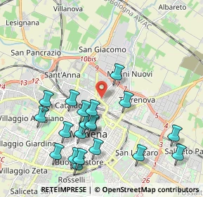 Mappa Largo Mario Alberto Pucci, 41122 Modena MO, Italia (2.2145)