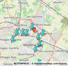 Mappa Largo Mario Alberto Pucci, 41122 Modena MO, Italia (1.77818)