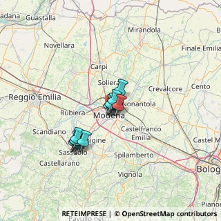 Mappa Strada Nazionale Canaletto, 41122 Modena MO, Italia (9.12615)