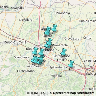 Mappa Strada Nazionale Canaletto, 41122 Modena MO, Italia (10.88)