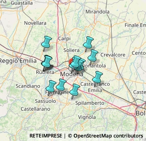 Mappa Largo Mario Alberto Pucci, 41122 Modena MO, Italia (9.43333)