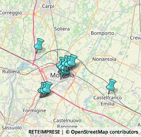 Mappa Via Cervino, 41122 Modena MO, Italia (5.14357)