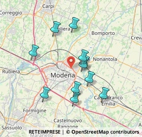 Mappa Via Cervino, 41122 Modena MO, Italia (6.58455)