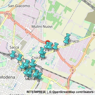 Mappa Via Cervino, 41122 Modena MO, Italia (1.1945)