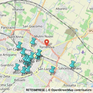Mappa Via Cervino, 41122 Modena MO, Italia (2.52706)