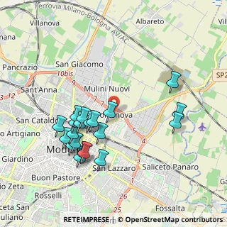 Mappa Via Cervino, 41122 Modena MO, Italia (1.937)