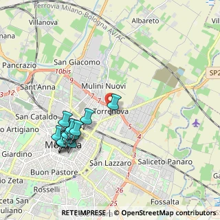 Mappa Via Cervino, 41122 Modena MO, Italia (2.10143)