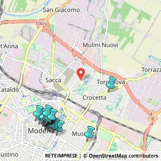 Mappa Via Giuseppe Toniolo, 41122 Modena MO, Italia (1.557)