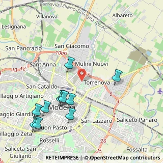 Mappa Via Giuseppe Toniolo, 41122 Modena MO, Italia (2.32182)
