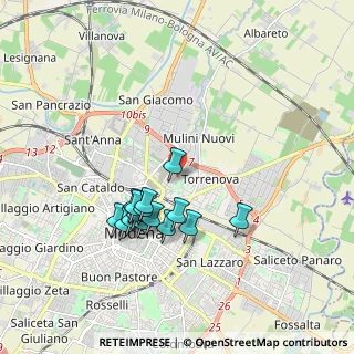 Mappa Via Giuseppe Toniolo, 41122 Modena MO, Italia (1.65467)