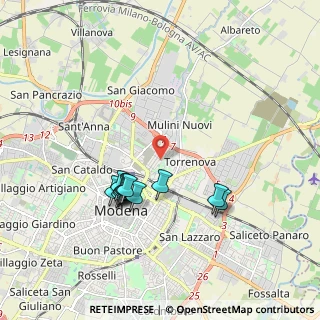 Mappa Via Giuseppe Toniolo, 41122 Modena MO, Italia (1.72417)