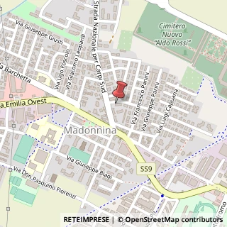 Mappa Via Bernardino Telesio, 14, 41123 Modena, Modena (Emilia Romagna)