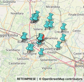 Mappa Via Martin Luther King, 41122 Modena MO, Italia (11.7885)
