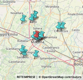 Mappa Via Martin Luther King, 41122 Modena MO, Italia (11.63733)