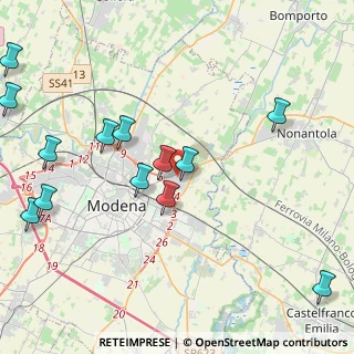 Mappa Via Martin Luther King, 41122 Modena MO, Italia (5.49357)
