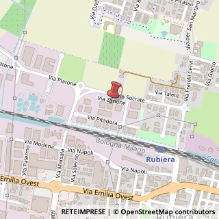 Mappa Via Zenone, 5, 42048 Rubiera, Reggio nell'Emilia (Emilia Romagna)