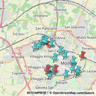 Mappa Via Guido Cavalcanti, 41123 Modena MO, Italia (2.0235)