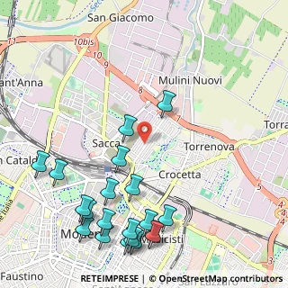 Mappa Viale Antonio Gramsci, 41122 Modena MO, Italia (1.377)