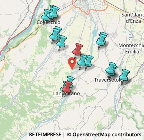 Mappa Via Pablo, 43013 Torrechiara PR, Italia (7.5545)