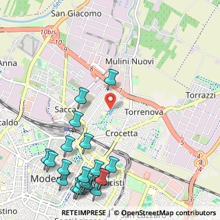 Mappa Via Ferruccio Teglio, 41122 Modena MO, Italia (1.5015)