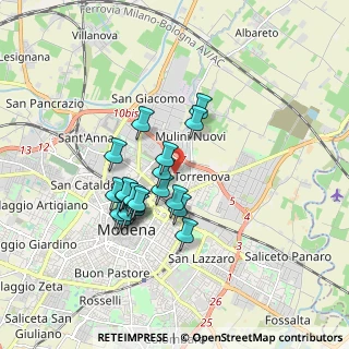 Mappa Via Ferruccio Teglio, 41122 Modena MO, Italia (1.4355)
