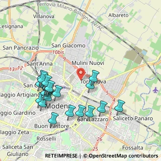 Mappa Via Ferruccio Teglio, 41122 Modena MO, Italia (2.1595)